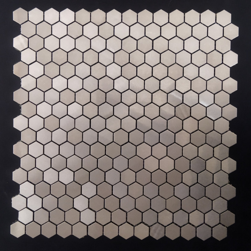 Hexagon Metal Mosaic Tile