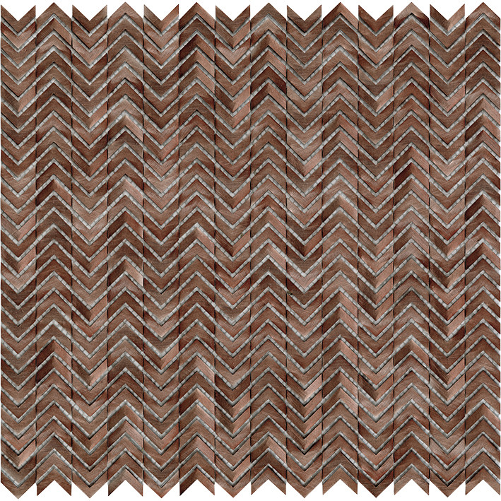 Aluminium Arrow Copper metal mosaic tile