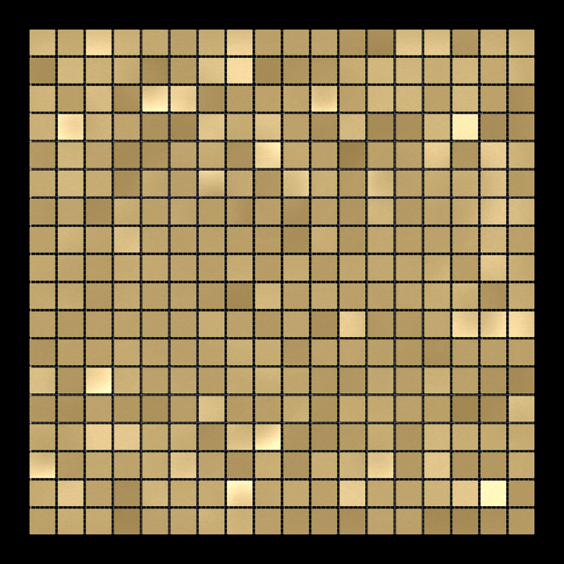 Nano Square Pure Brass mosaic tile