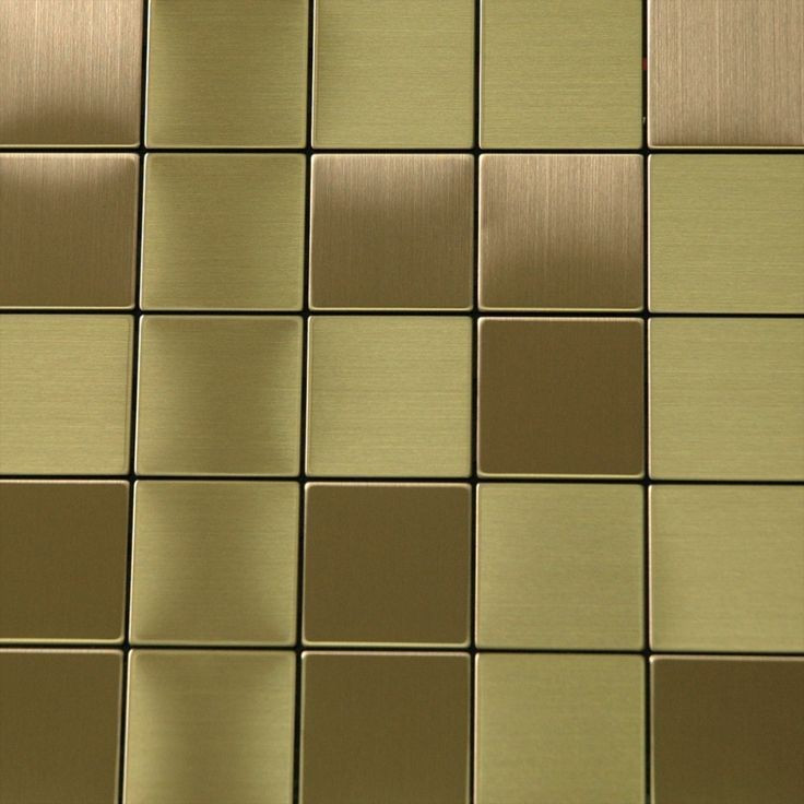 Zoom Pattern Gold Color 304 Grade Stainless Steel Mosaic Tile
