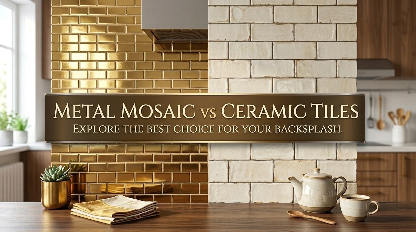 Metal Mosaic Tiles vs Ceramic Tiles: A Complete Guide for Modern Homes and Luxury Interiors