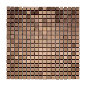 Square 15mm Pure Copper Metal Mosaic Tile – Matt Hairline Finish