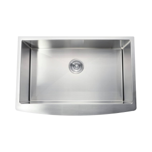 Handmade Farmhouse Sinks | Apron Sink | 304 Grade 33" x 20" x 10" Single Bowl Kitchen Sink | Premium Stainless Steel Sink with Brushed Matte Finish |